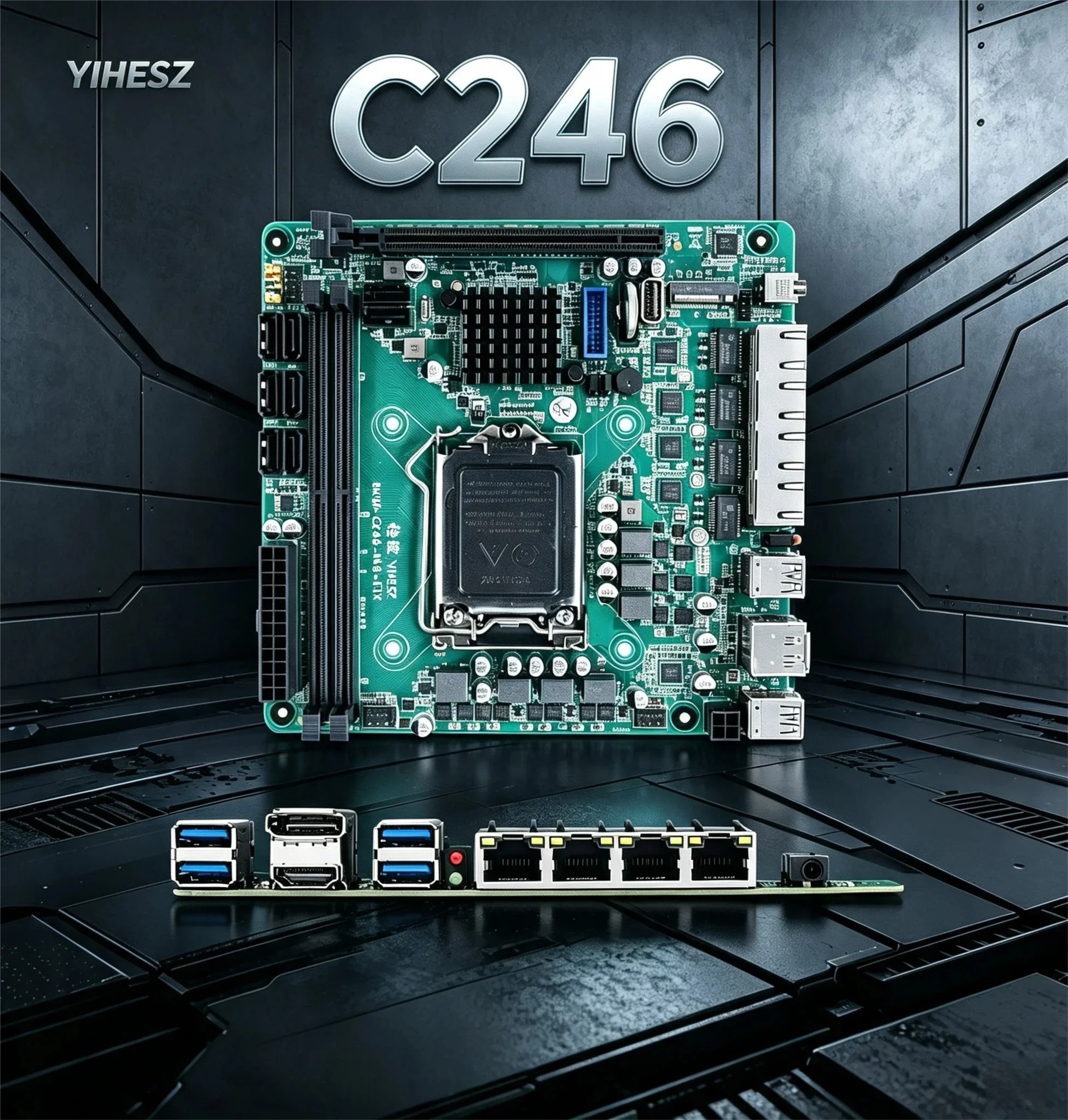 Nas Motherboard 8 Sata Mini Itx - C246 ITX NAS moederbord ondersteunt 8e