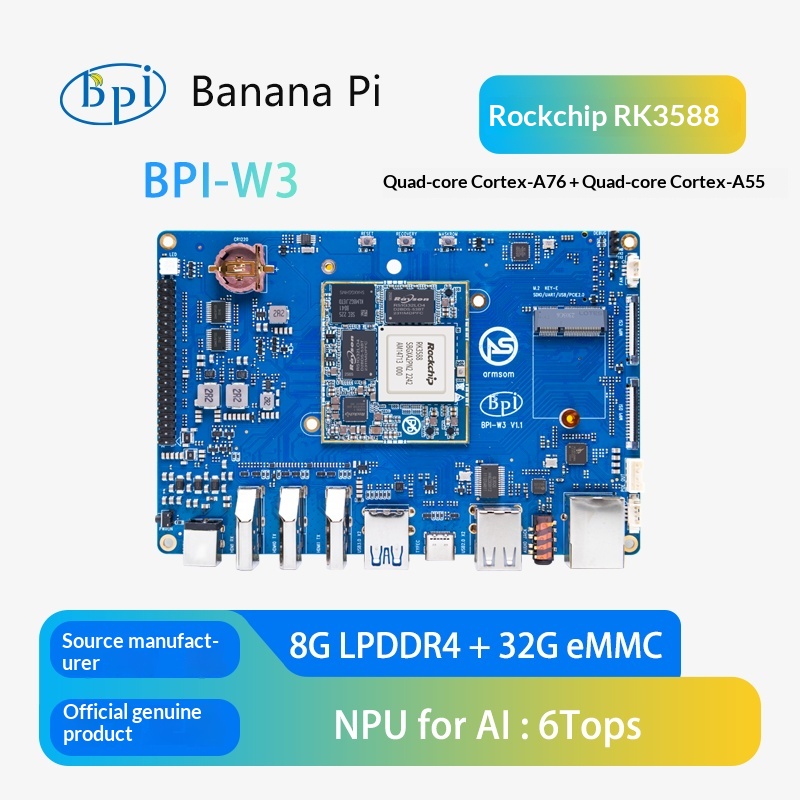 Rockchip Rk3588 Development Board - BPI W3 Open Source Router Ontwikkelbord