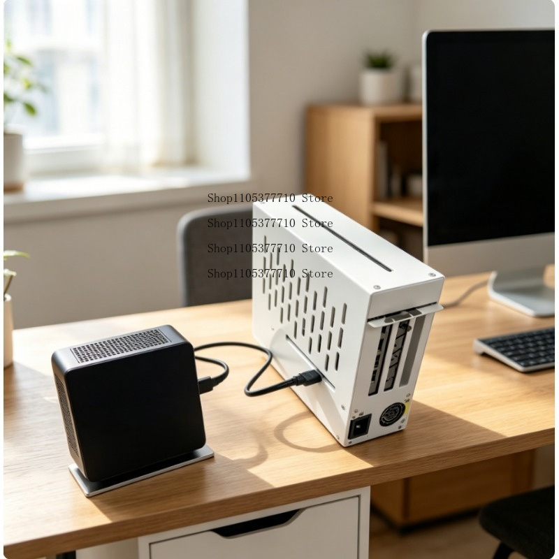 Oculink Egpu Mini Pc - All-in-one EGPU-dock, Oculink/M.2 NVMe/USB4 externe GPU-behuizing