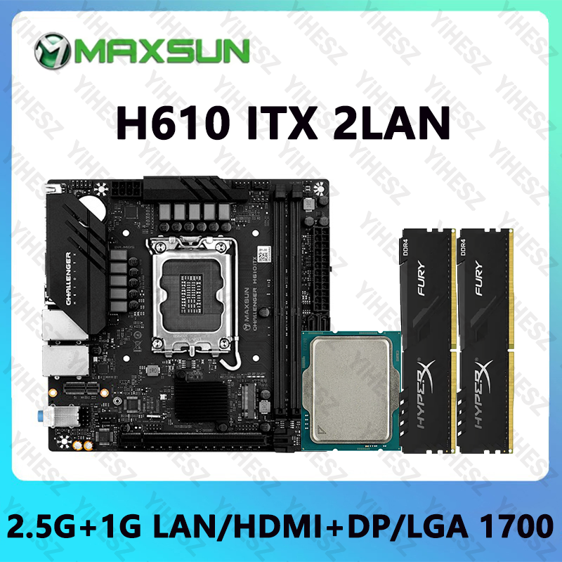 Lga1700 Itx Motherboard Ddr5 - H610 ITX moederbordset met Core 12e/13e