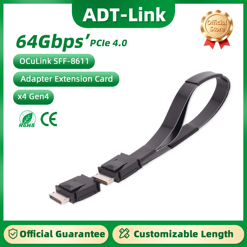 Oculink Egpu Mini Pc - ADT-Link PCI-E 4.0 X4 SFF-8611 Mannelijke