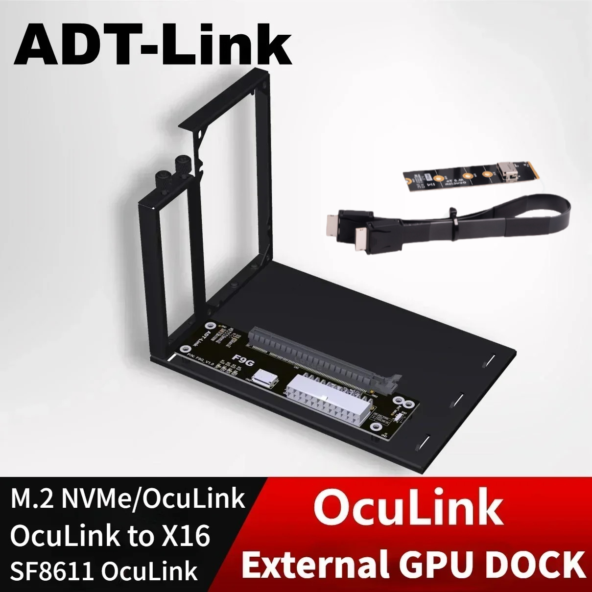 Oculink Egpu Mini Pc - ADT PCIe 4.0 64Gbps OcuLink externe