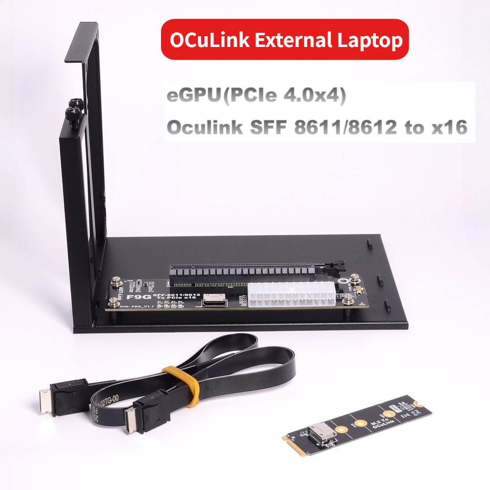 Oculink Egpu Mini Pc - F9G-BK7 PCIe 4.0 X4 64Gbps OCuLink