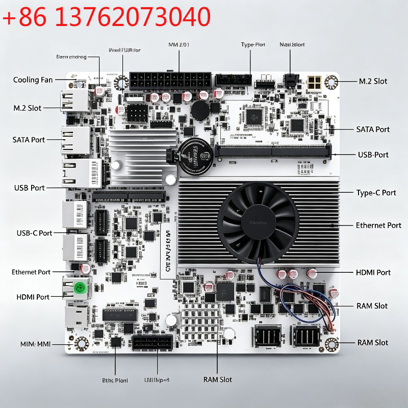 Nas Motherboard 8 Sata Mini Itx - Mini ITX NAS-moederbord met N150/N355, DDR5