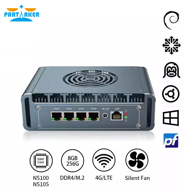 12e generatie Intel I3-1115G4  - Pfsense Firewall Router 2.5G 4 I226 recensie en prijs
