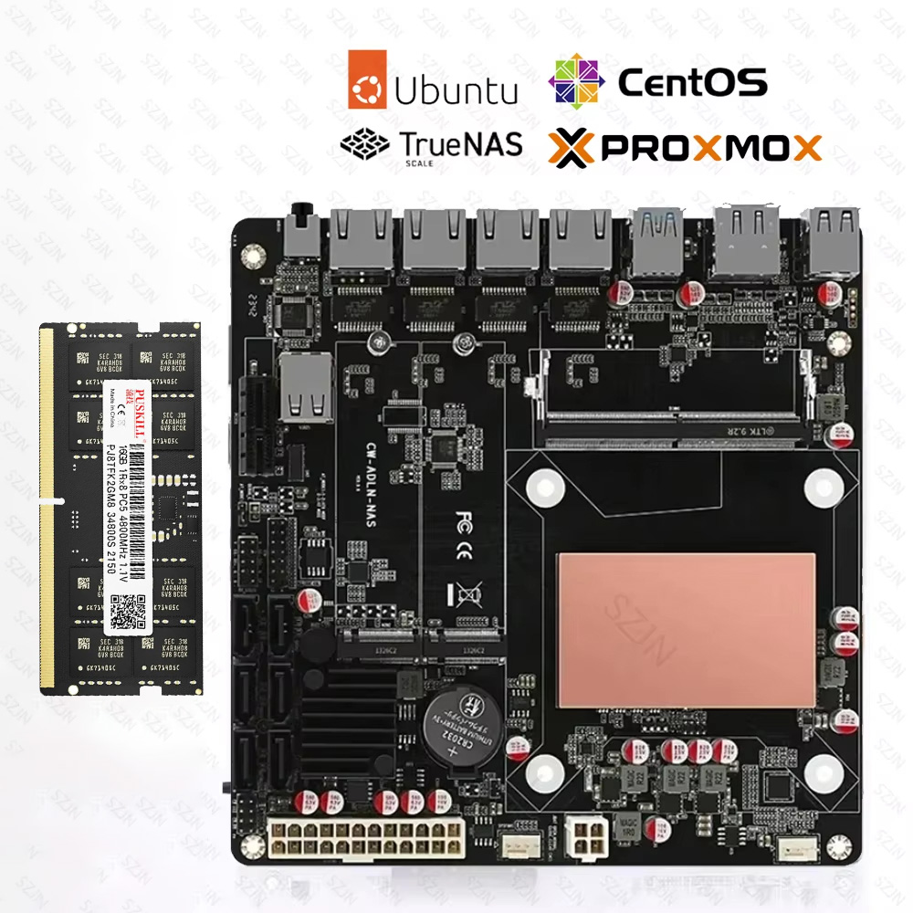 ITX N150 moederbord NAS set Al - Nas Motherboard 8 Sata Mini Itx recensie en prijs