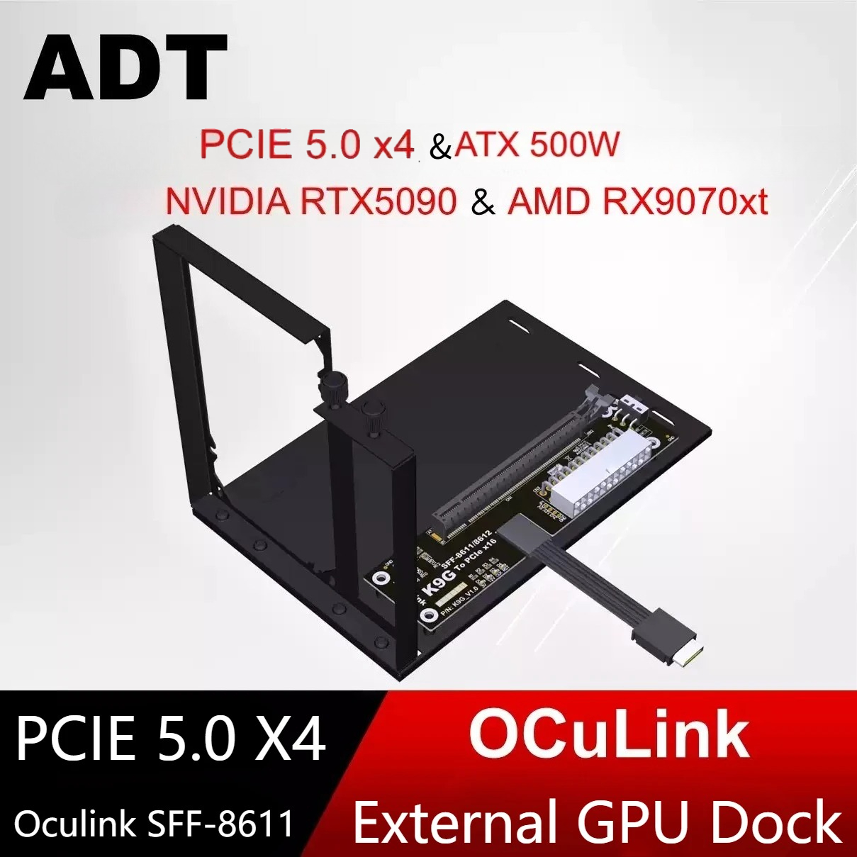 K993G PCIe 5.0 X4 naar OCuLink - Oculink Egpu Mini Pc recensie en prijs
