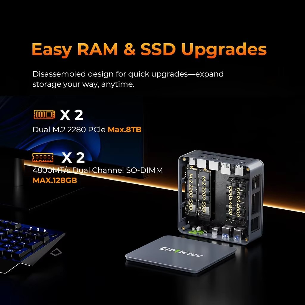 GMKtec Gaming Mini PC K6 M6 Ul - Amd Ryzen 7 7840Hs Mini Pc recensie en prijs