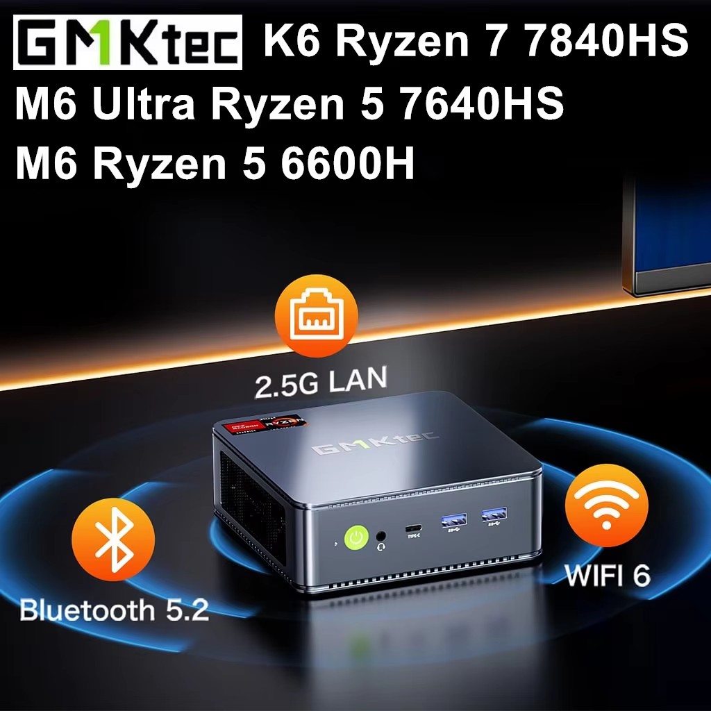 GMKtec Gaming Mini PC K6 M6 Ul - Amd Ryzen 7 7840Hs Mini Pc recensie en prijs