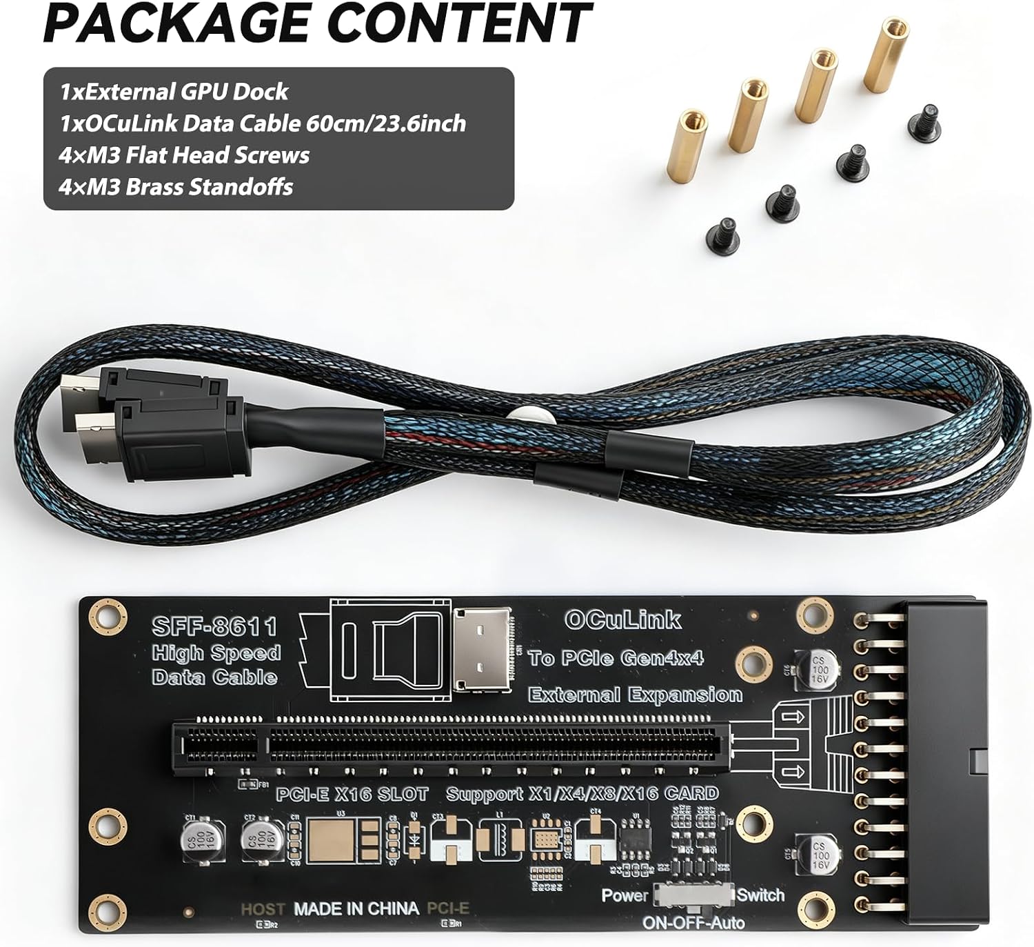 OCuLink PCIe 4.0 X4 64Gbps SFF - Oculink Egpu Mini Pc recensie en prijs