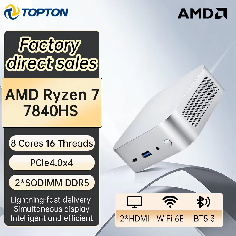 Topton AMD Ryzen 7 7840HS Gami - Amd Ryzen 7 7840Hs Mini Pc recensie en prijs